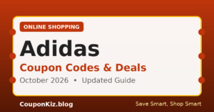 Adidas coupon codes and deals – October 2026 updated guide by CouponKiz