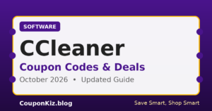 CCleaner coupon codes and deals – October 2026 updated guide by CouponKiz