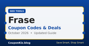 Frase coupon codes and deals – October 2026 updated guide by CouponKiz
