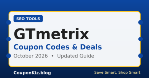 GTmetrix coupon codes and deals – October 2026 updated guide by CouponKiz