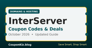 InterServer coupon codes and deals – October 2026 updated guide by CouponKiz
