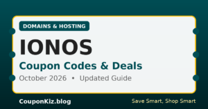 IONOS coupon codes and deals – October 2026 updated guide by CouponKiz