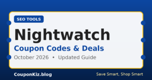 Nightwatch coupon codes and deals – October 2026 updated guide by CouponKiz