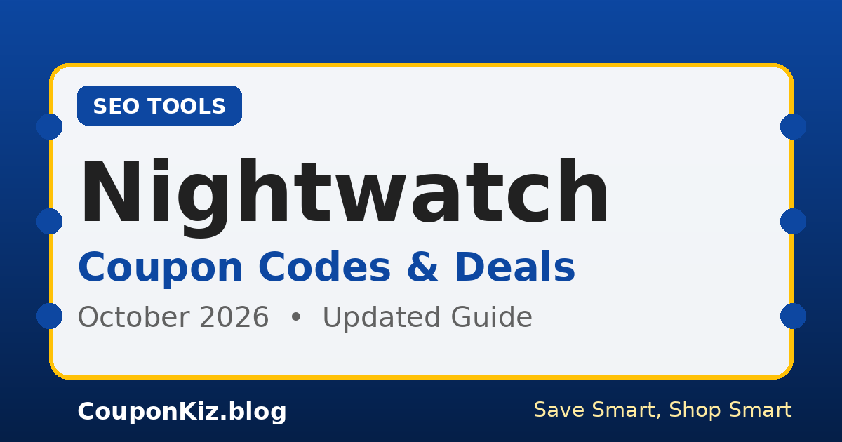 Nightwatch Coupon Codes & Deals – October 2026: Best Ways to Save