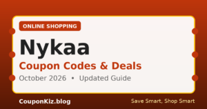 Nykaa coupon codes and deals – October 2026 updated guide by CouponKiz