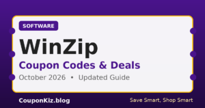 WinZip coupon codes and deals – October 2026 updated guide by CouponKiz