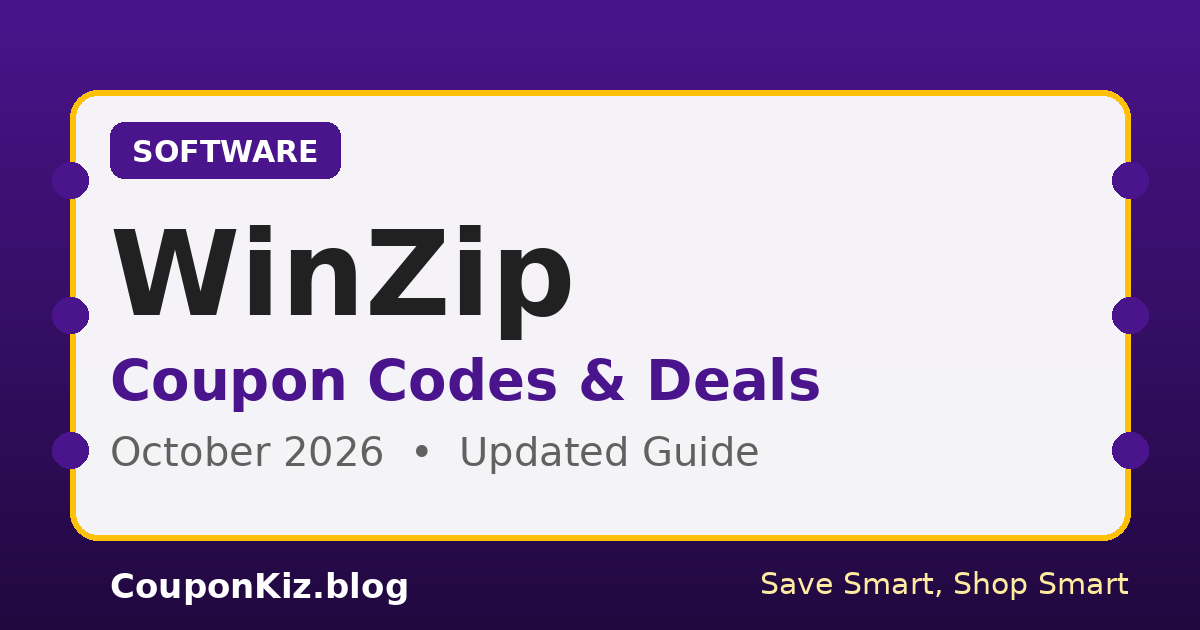 WinZip Coupon Codes & Deals – October 2026: Deals & Saving Tips